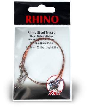 0,39mm Rhino Steel Trace 7x7 0,5m 9kg 2 pieces