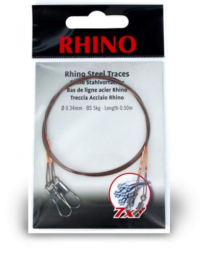0,42mm Rhino Steel Trace 7x7 0,5m 12kg 2 pieces