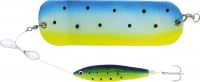 20cm Flasher with Softfish Lure gold swedish flag 0,60mm 1 pieces