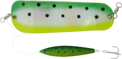 20cm Flasher with Softfish Lure gold/green dolphin 0,60mm 1 pieces