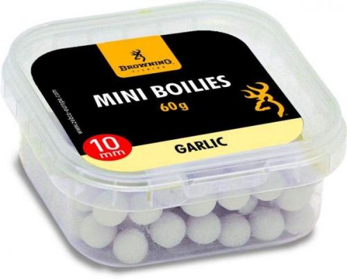 Mini Boilie, pre-drilled white/nature Garlic 10mm 60g