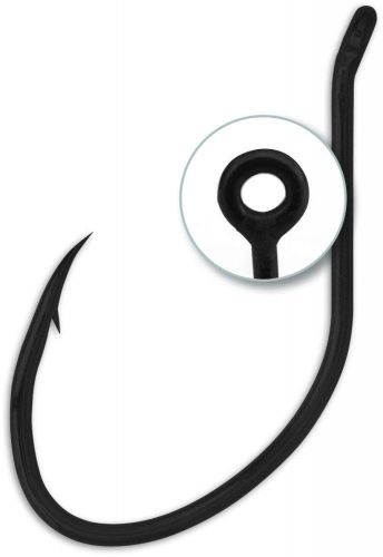 #6/0 Mega Hook black nickel 6pcs