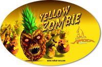 Sticker Yellow Zombie 14,5cm 9,5cm