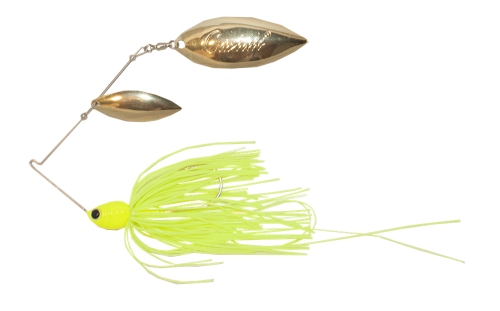Atlas Spinnerbait 3/8oz Chartreuse - Gold